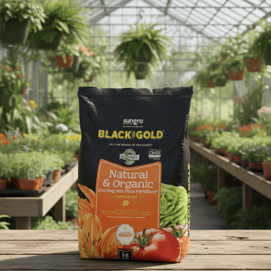 Black Gold Natural & Organic Potting Soil Plus Fertilizer 0.05-0.0-0.0 Black Gold
