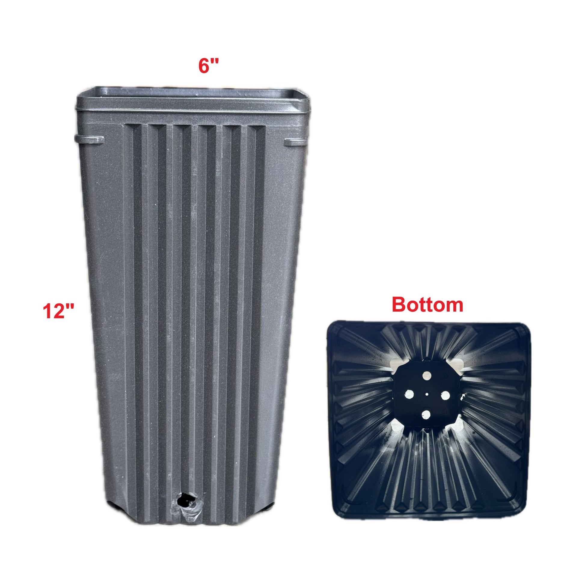 Treepot With Corner Holes 6"x12" Grow Organic