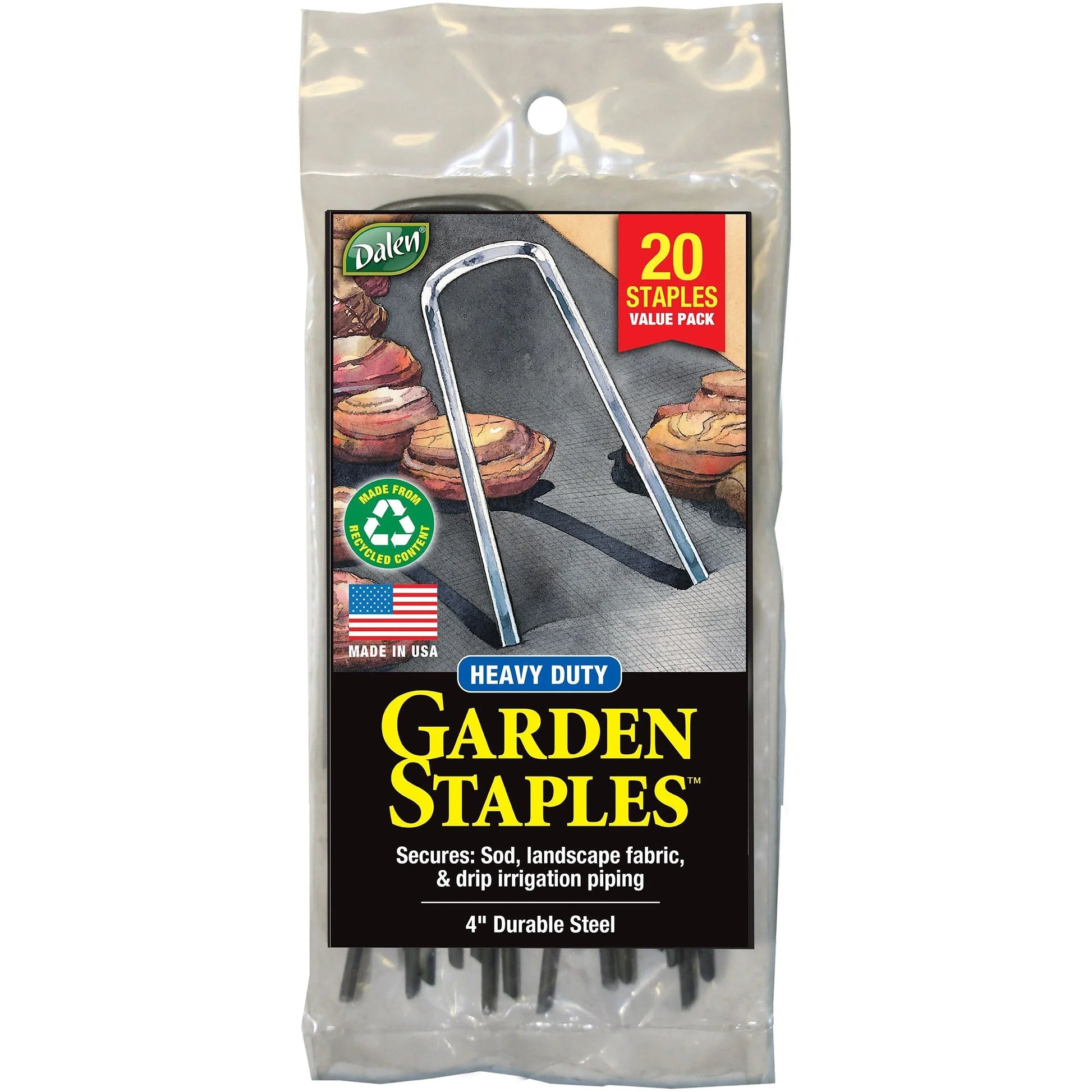 Gardeneer by Dalen 4in Garden Staples (20pk) BFG Supply Co