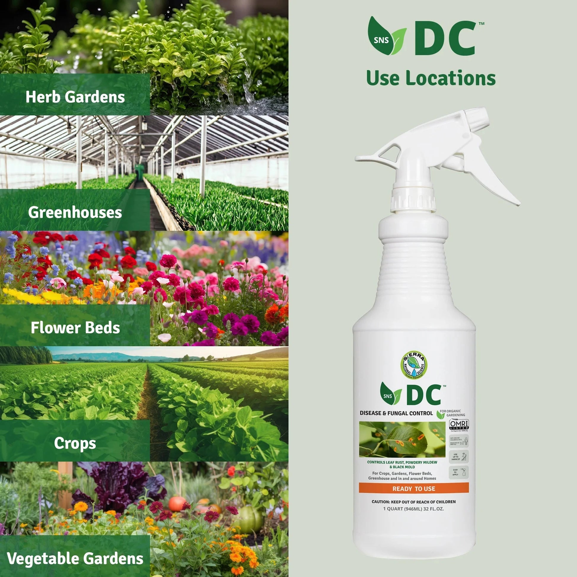 Organic Disease & Fungal Control RTU 32 oz Grow Organic
