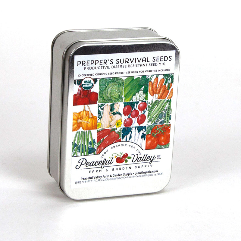 Preppers Survival Seed Tin Collection 
