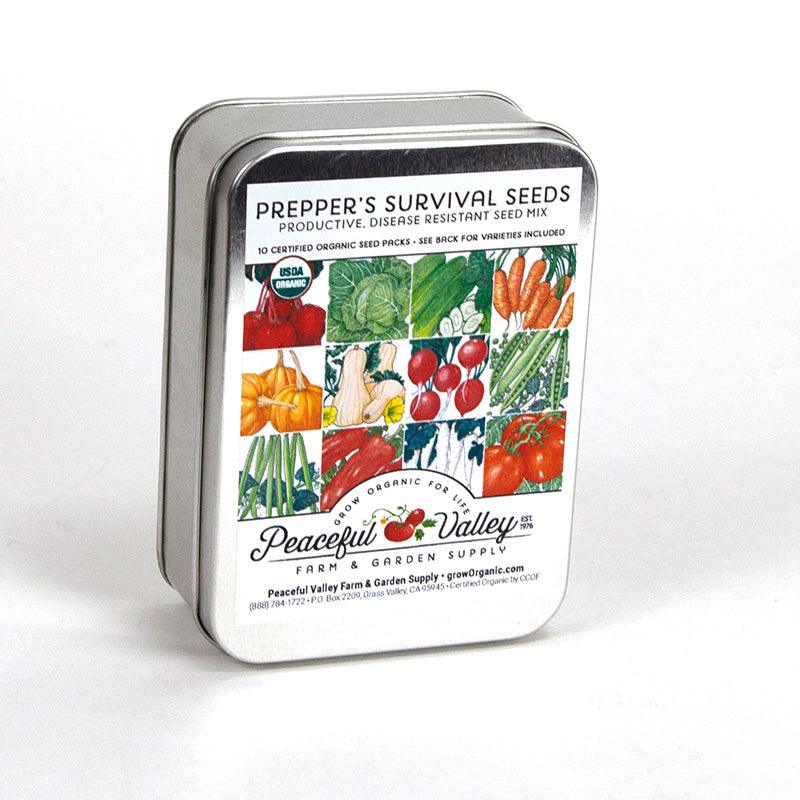 Preppers Survival Seed Tin Collection 