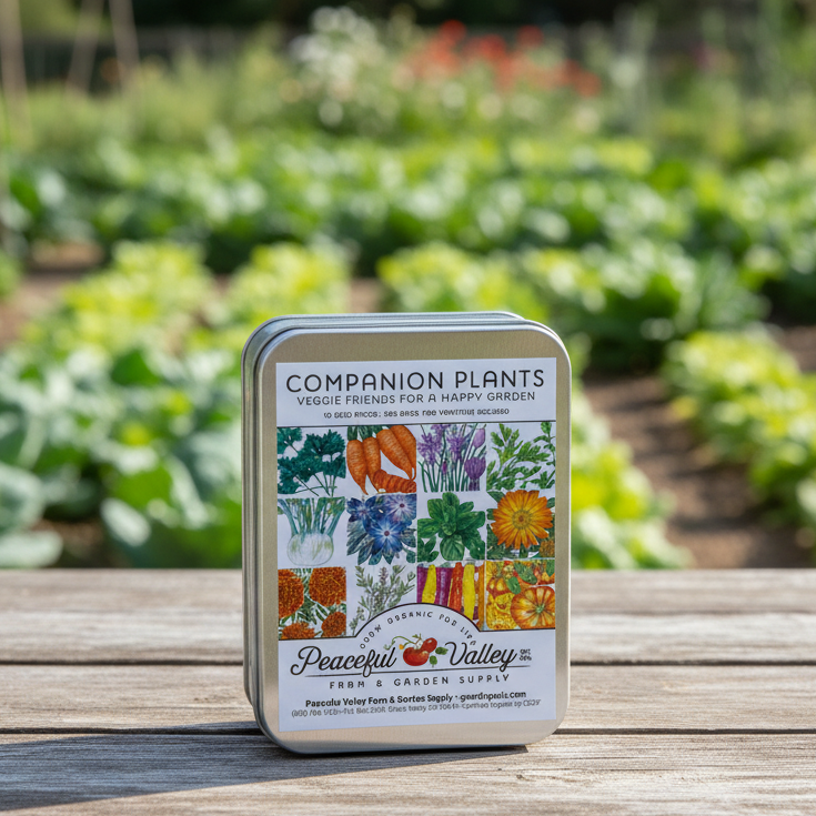 Gift Seed Tin - Companion Plants Collection Peaceful Valley