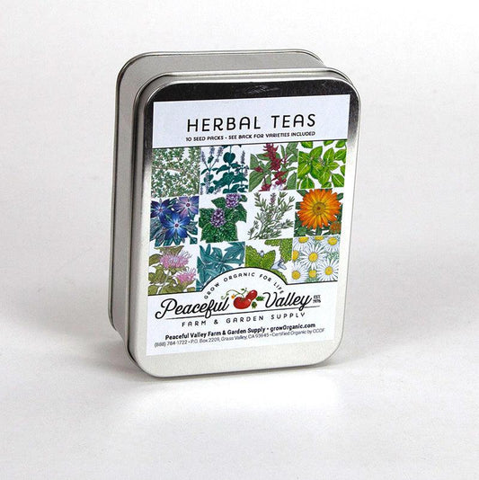 Herbal Teas seed Tin Collection 