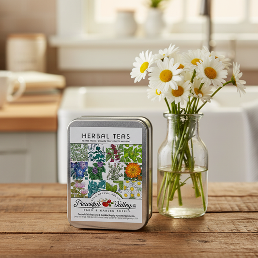 Gift Seed Tin - Herbal Teas Collection Peaceful Valley
