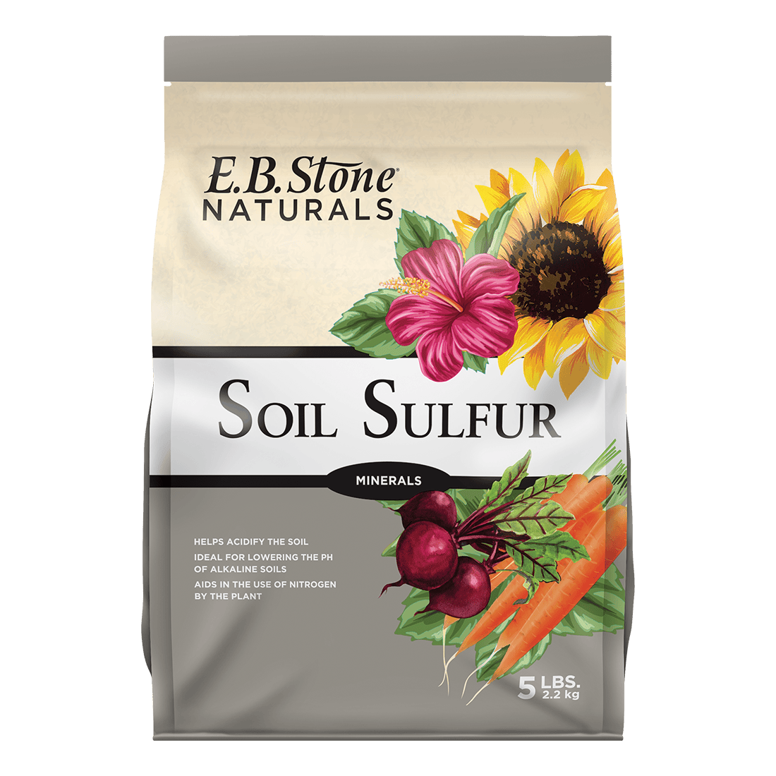 E.B. Stone Soil Sulfur 5lbs