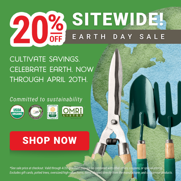 Earth Day 2025 Sitewide sale 