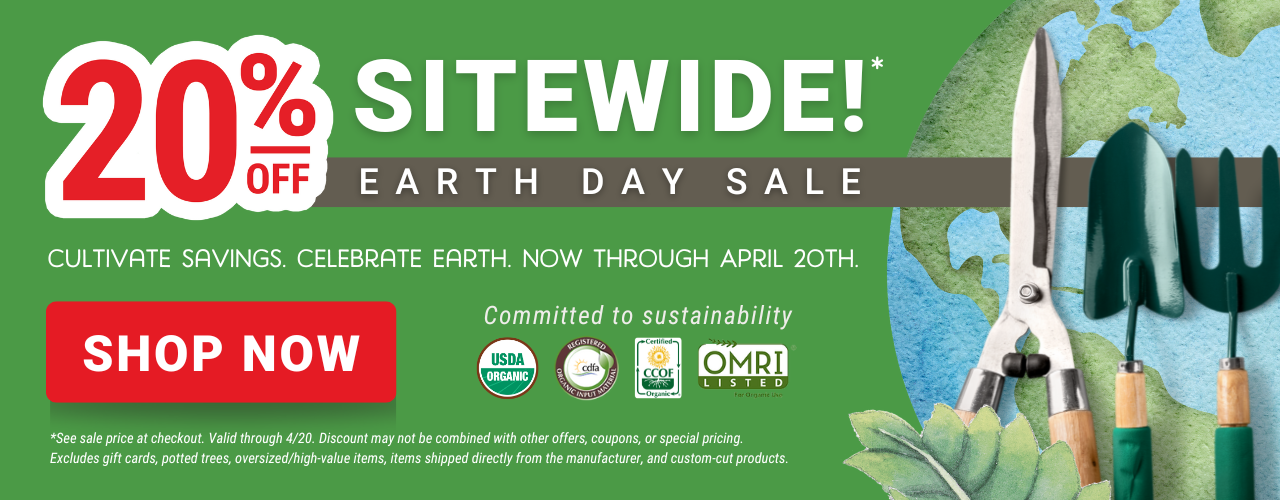 Earth Day 2025 Sitewide sale 