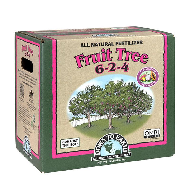 tree planting fertilizer Down To Earth Organic Fruit Tree Fertilizer Mix 6-2-4 15lb