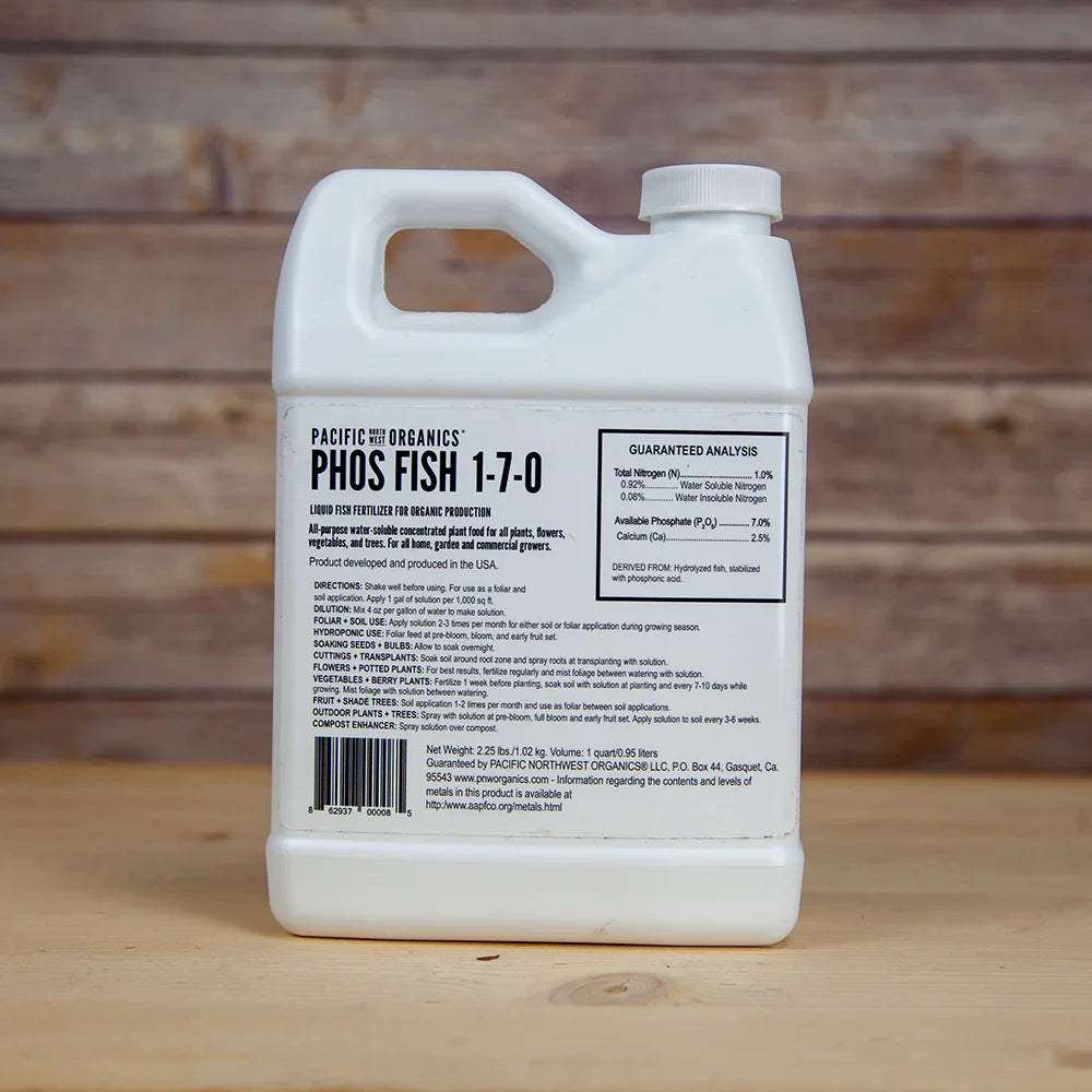 organic liquid fish fertilizer Phos Fish 1-7-0 (Gallon)