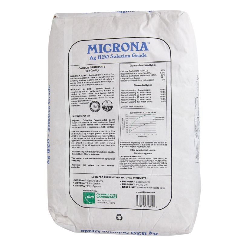 Organic Limestone Microna Ag H2O (50 lb) Grow Organic
