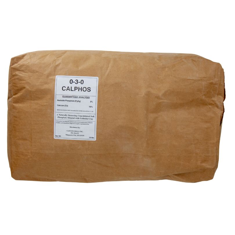 Calphos Soft Rock Phosphate - Regular Powder (50 lb) - Grow Organic
