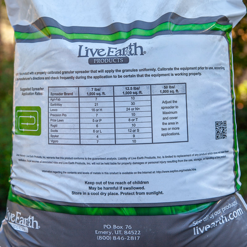 Organic Live Earth Humates Granular 50lbs Grow Organic
