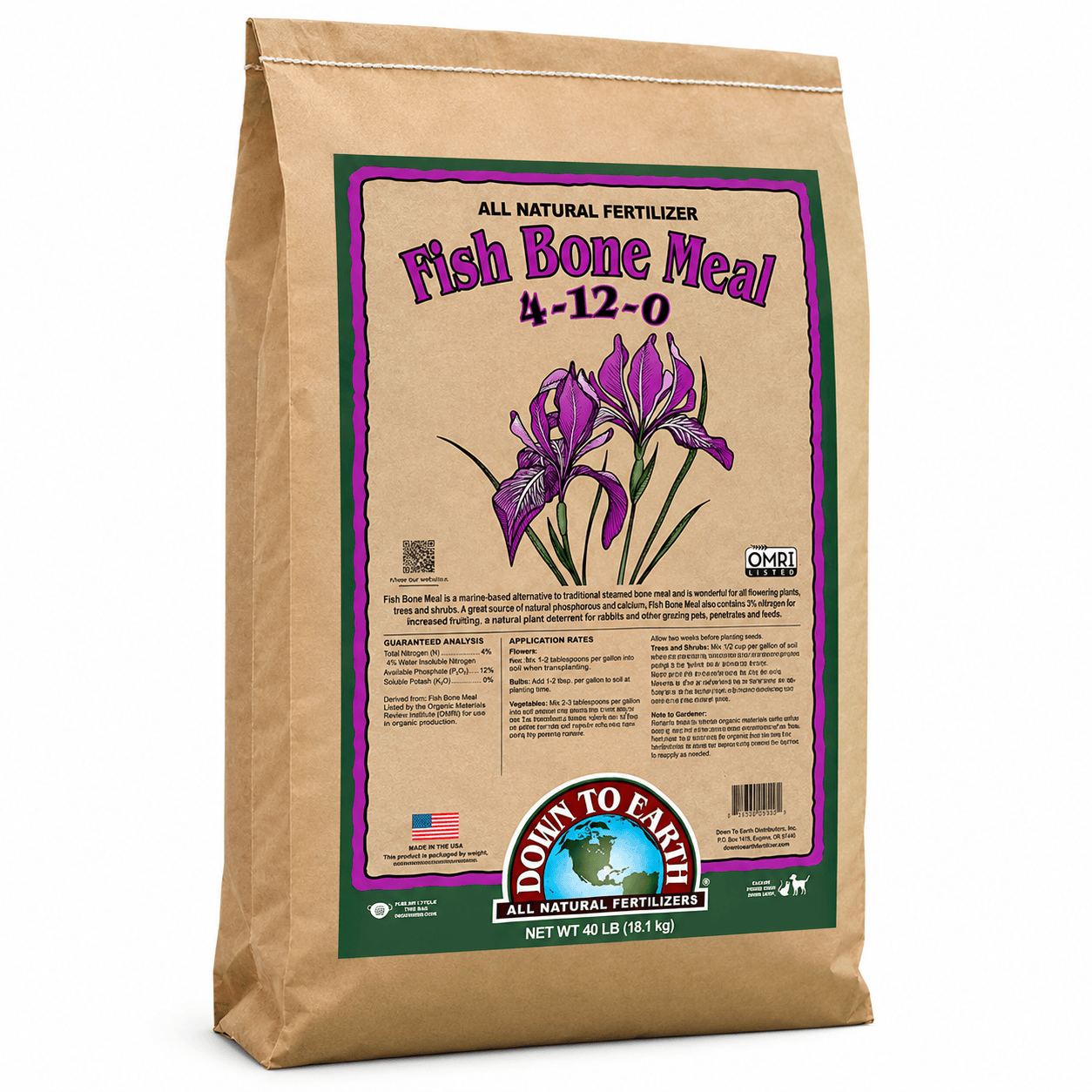 Fish Bone Meal 4-12-0 (40 lb) Down to Earth