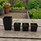 Square Plastic Pots - Anderson 2" Black Grow Organic