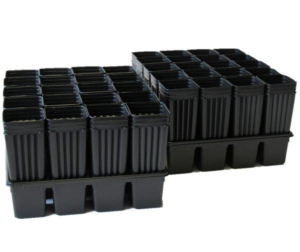 2 20 Pocket Trays with 40 Grapevine Pots