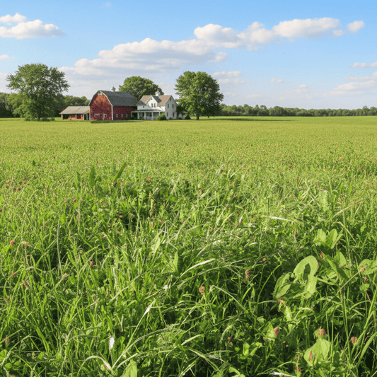 High-elevation pasture representing Peaceful Valley High Sierras Pasture Mix