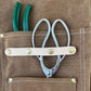 Gardening Apron - Waxed Canvas Apron with Pockets (Mocha) The Celtic Farm
