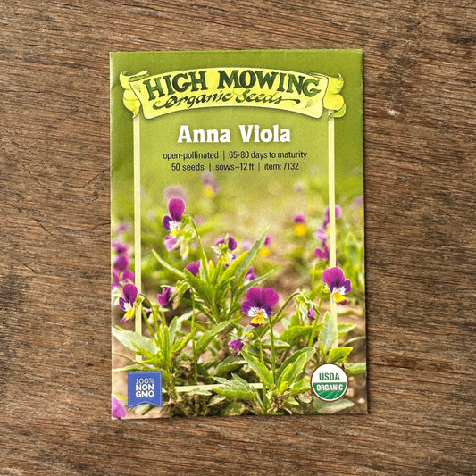 Organic Anna Viola Seeds High Mowing Seeds