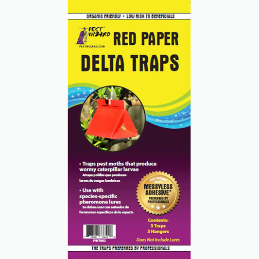 Red Paper Delta Traps 3 pack 
