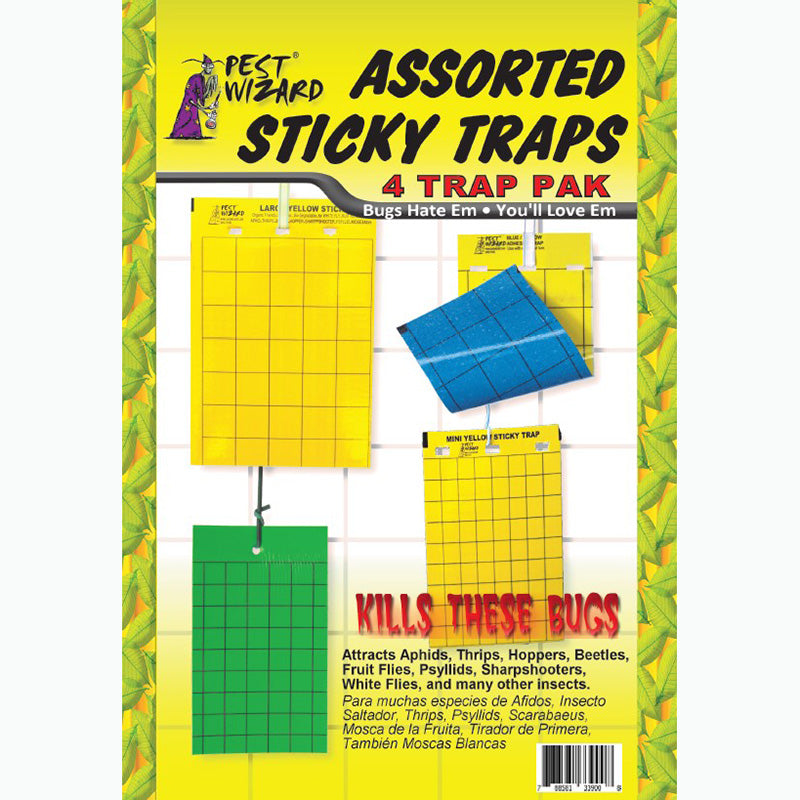 Assorted Sticky Traps 4 pack 