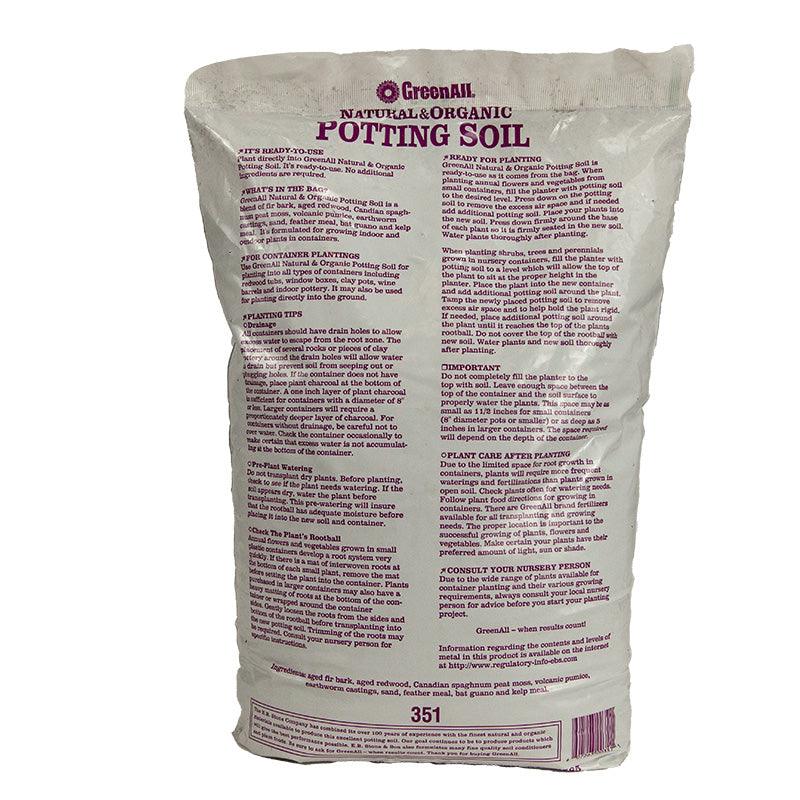 potting soil for in ground plants Green All Natural & Organic Potting Soil (8qt)