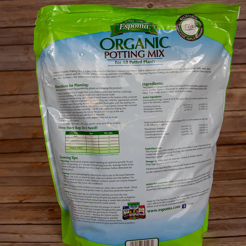 Organic Potting Mix Espoma 8 qt