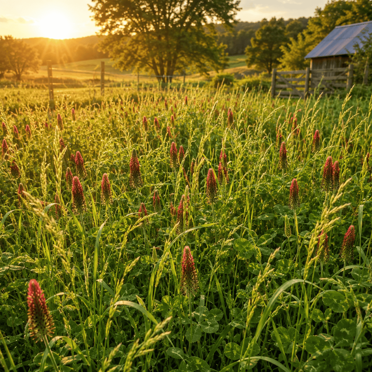 Peaceful Valley Dryland Clover and Grass Mix for soil cover