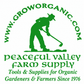Peaceful Valley 1976 Sticker Farm Supply Grow Organic