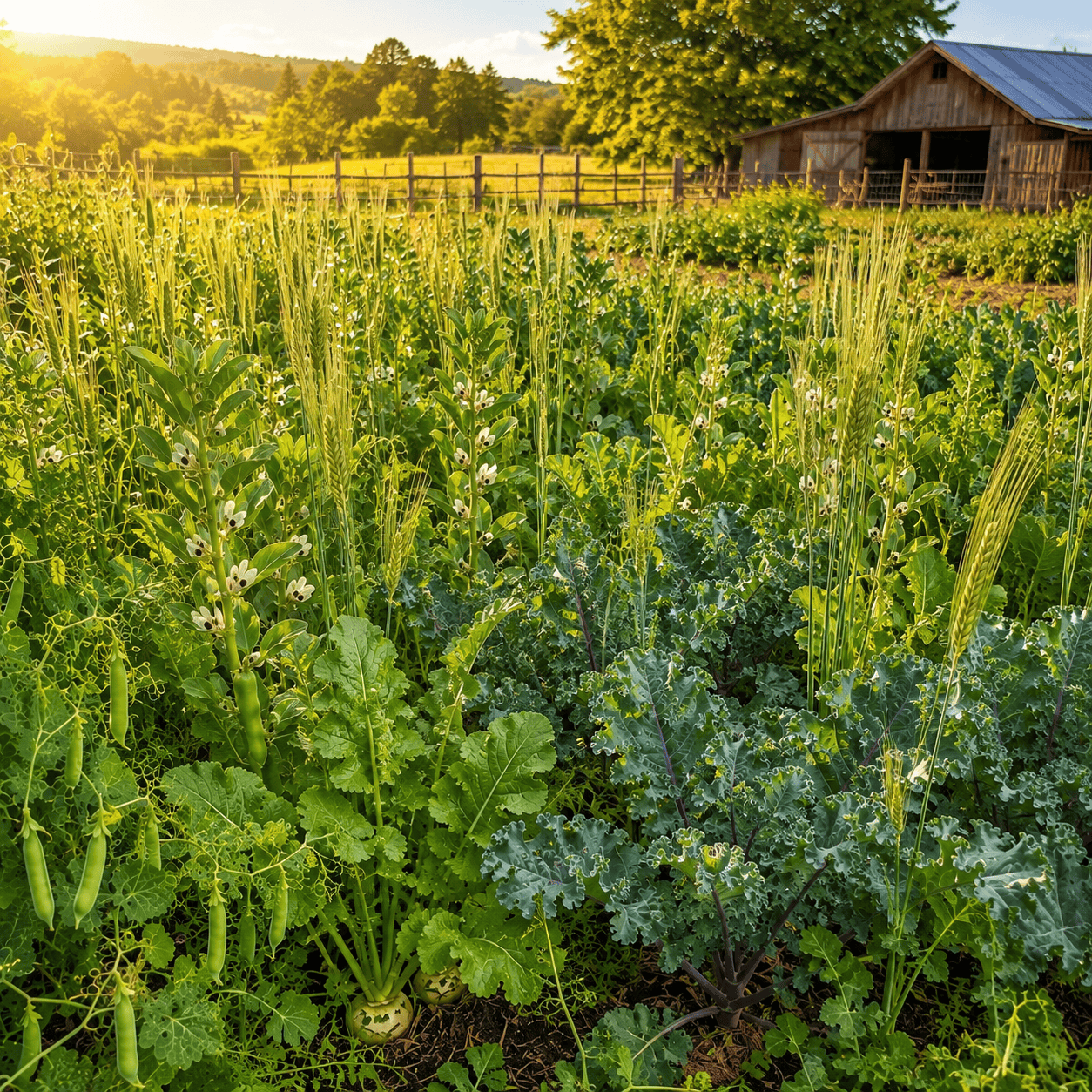 Peaceful Valley Cover Crop Grazer for grazing and soil cover