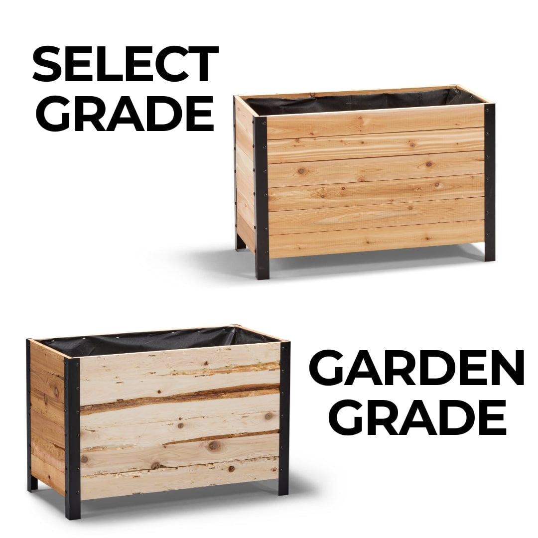 18" x 36" Planter Box - 24" TALL / Select Grade Cedar Planters