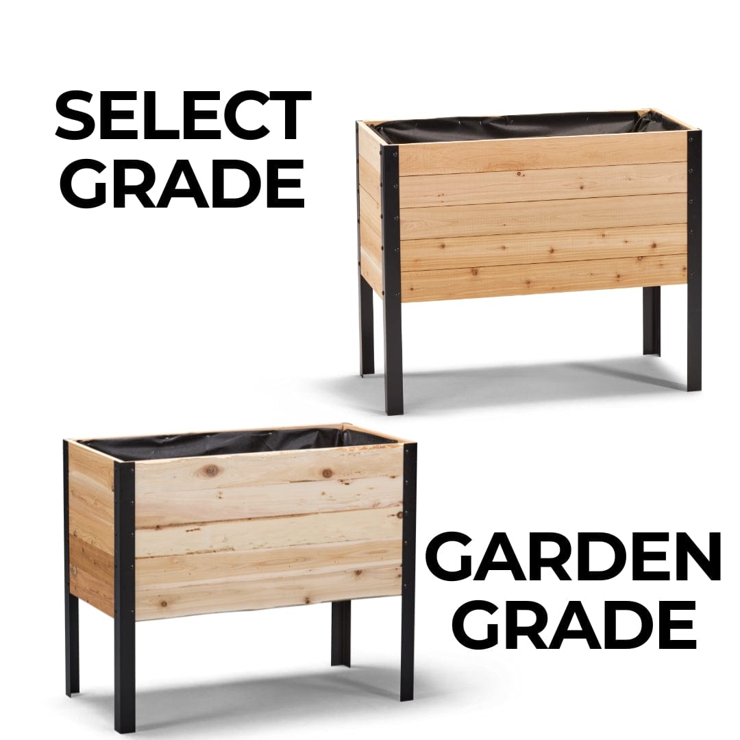 18″ x 36″ Deep Root Raised Garden Bed - 30″ TALL / Select Grade Cedar Planters