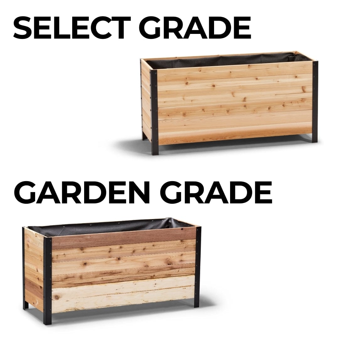 18" x 48" Planter Box - 24" TALL / Select Grade Cedar Planters