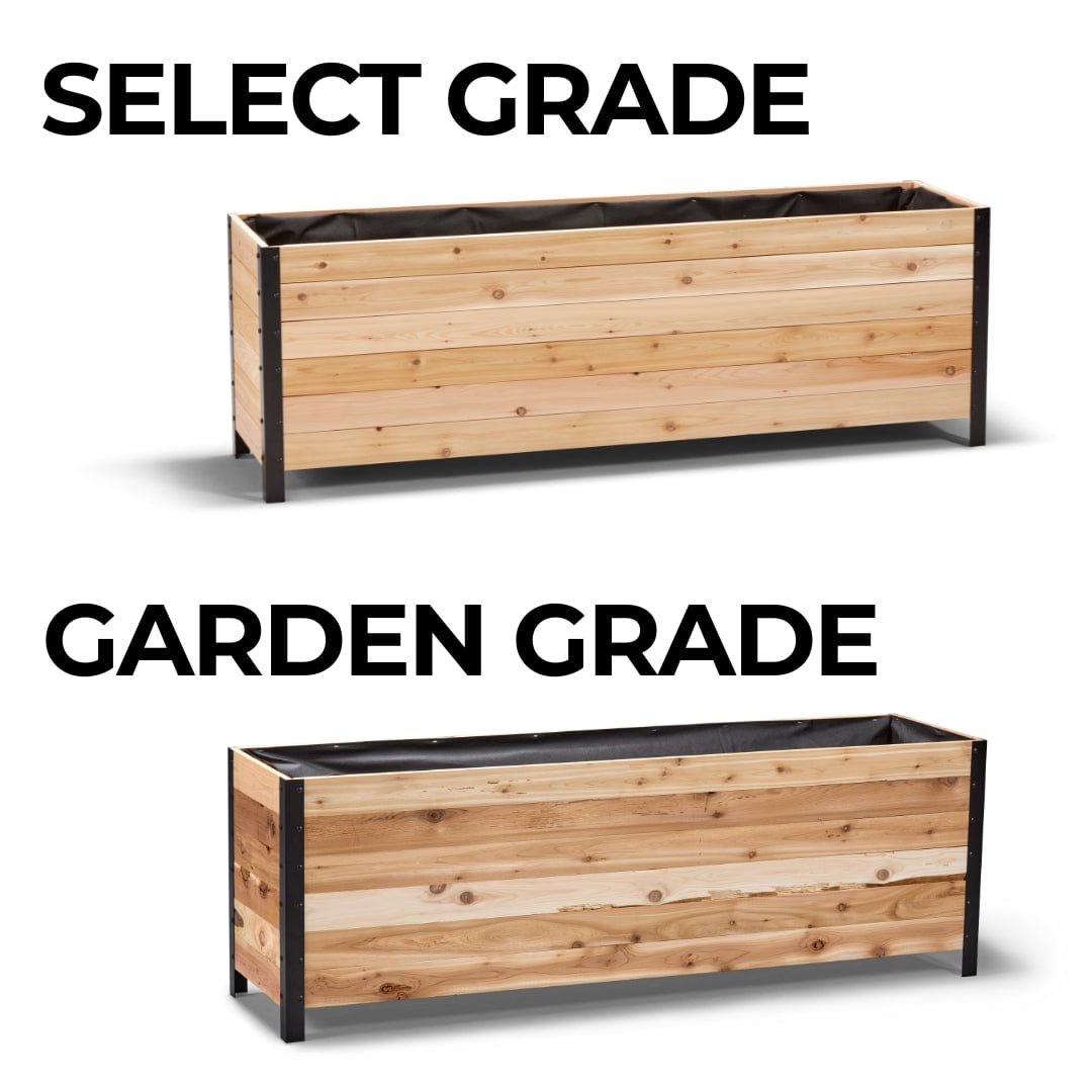 18" x 72" Planter Box - 24" TALL / Select Grade Cedar Planters