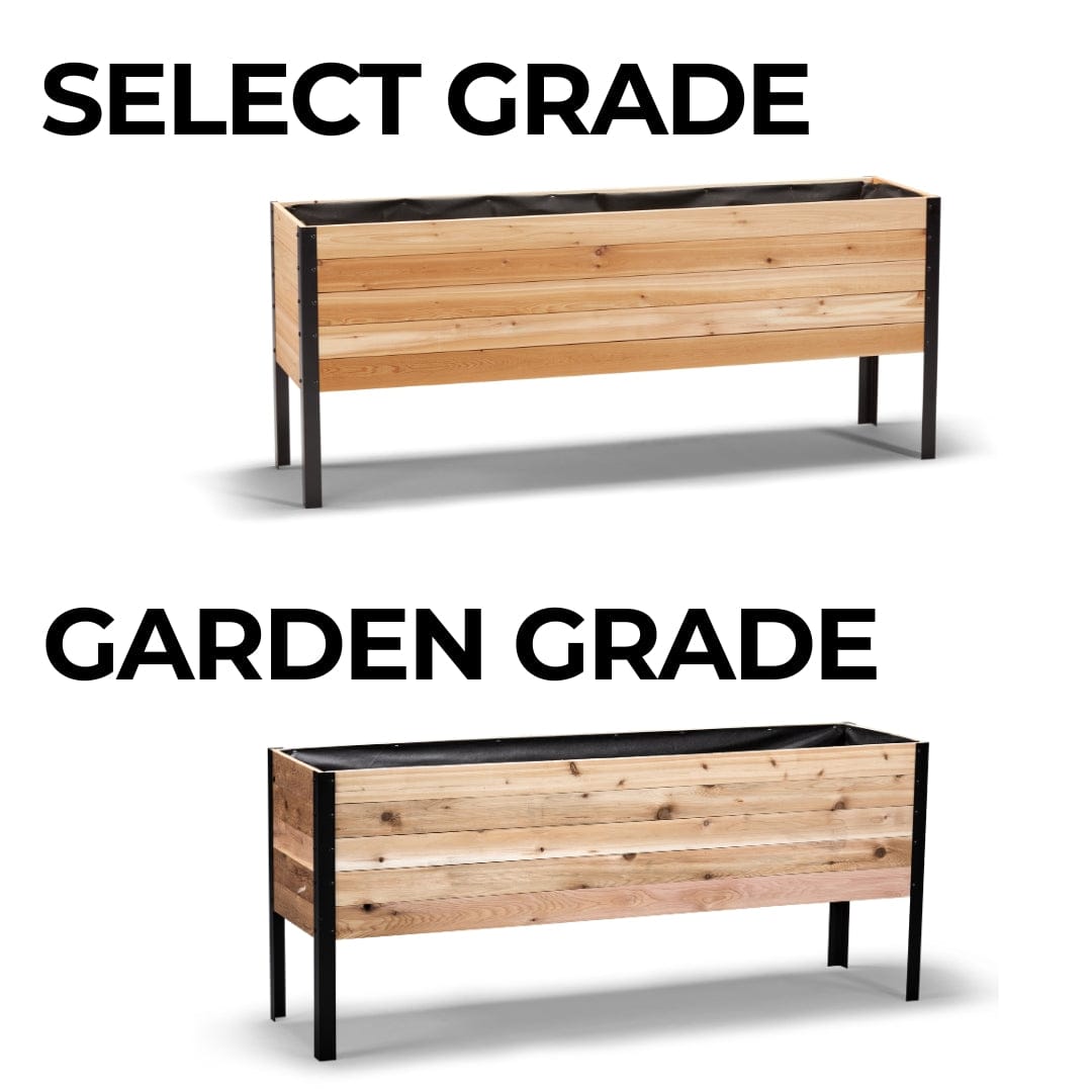 18″ x 72″ Deep Root Raised Garden Bed - 30″ TALL / Select Grade Cedar Planters