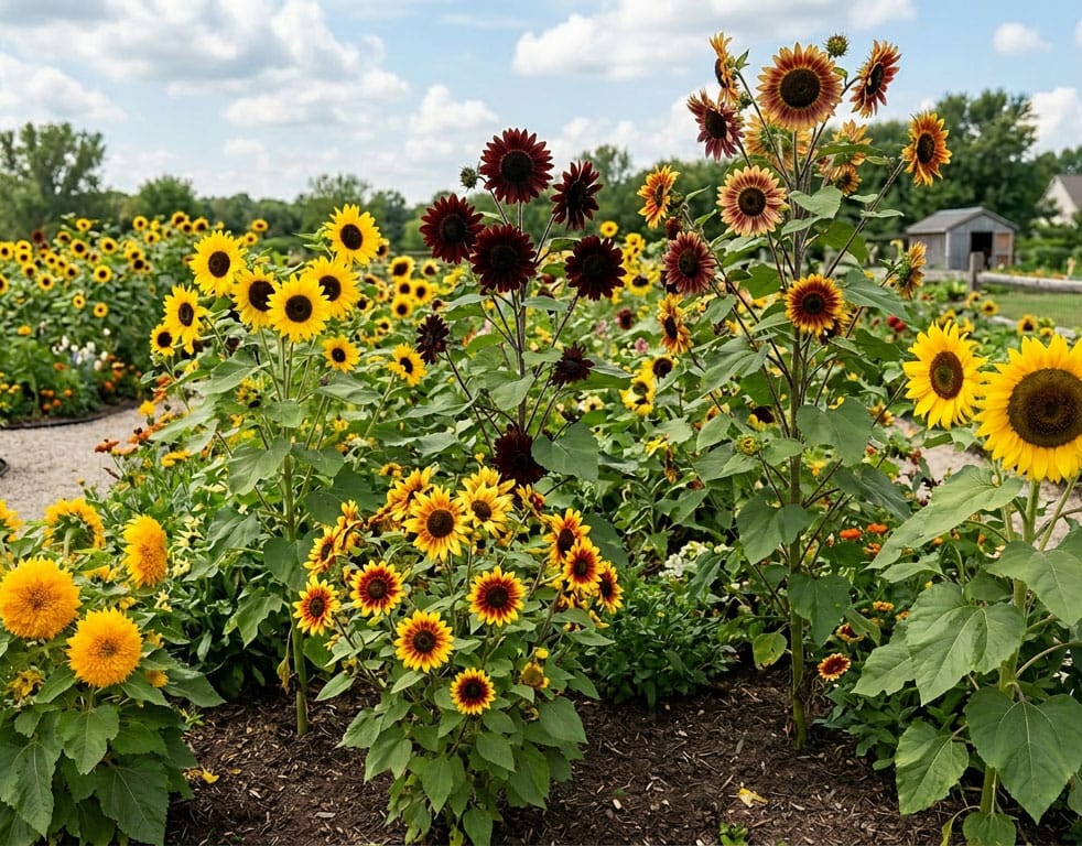 Peaceful Valley Sunflower Mix Grow Organic