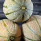 Three stacked Hales Best Melon