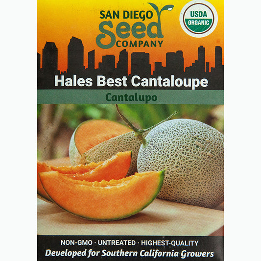 Seed Pack For Hales Best Cantaloupe By San Diego Seed Company 