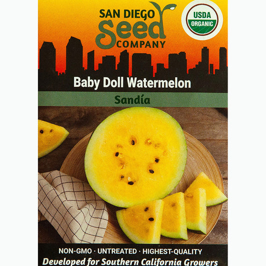 Seed Pack For Baby Doll Watermelon By San Diego Seed Company 
