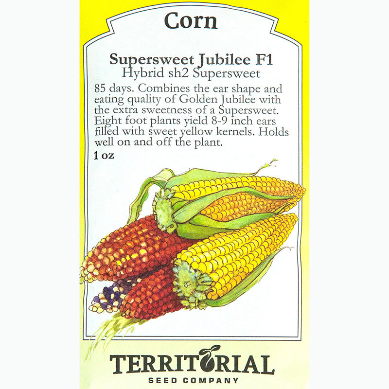 Seed Pack For Supersweet Jubilee F1 Corn By Territorial Seed Company 