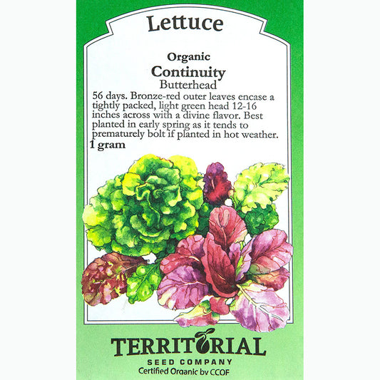 Seed Pack For Continuity Butterhead Lettuce By Territorial Seed Company 