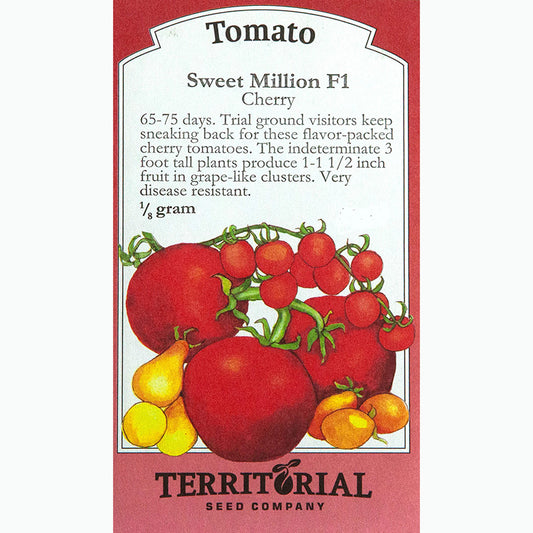 Seed Pack For Sweet Million F1 Cherry Tomatoes By Territorial Seed Company 