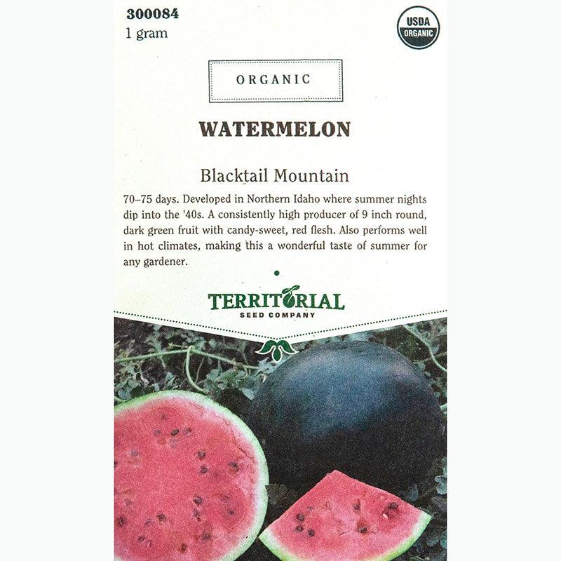 watermelon seeds for planting Blacktail Mountain Watermelon Seeds (Organic)