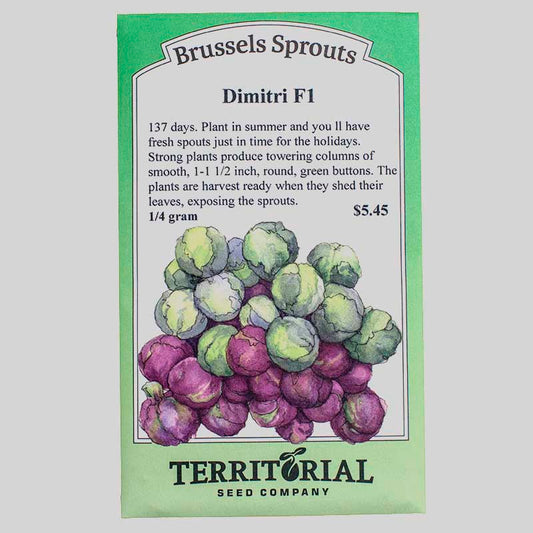 Dimitri Brussels Sprouts Seeds Territorial Seed Company