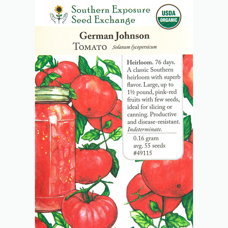 Seed Pack For German Johnson Tomatoes By Southern Exposure Seed Exchange 