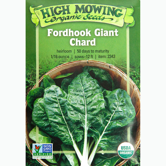 Seed Pack for Fordhook Giant Chard By High Mowing Organic Seeds
