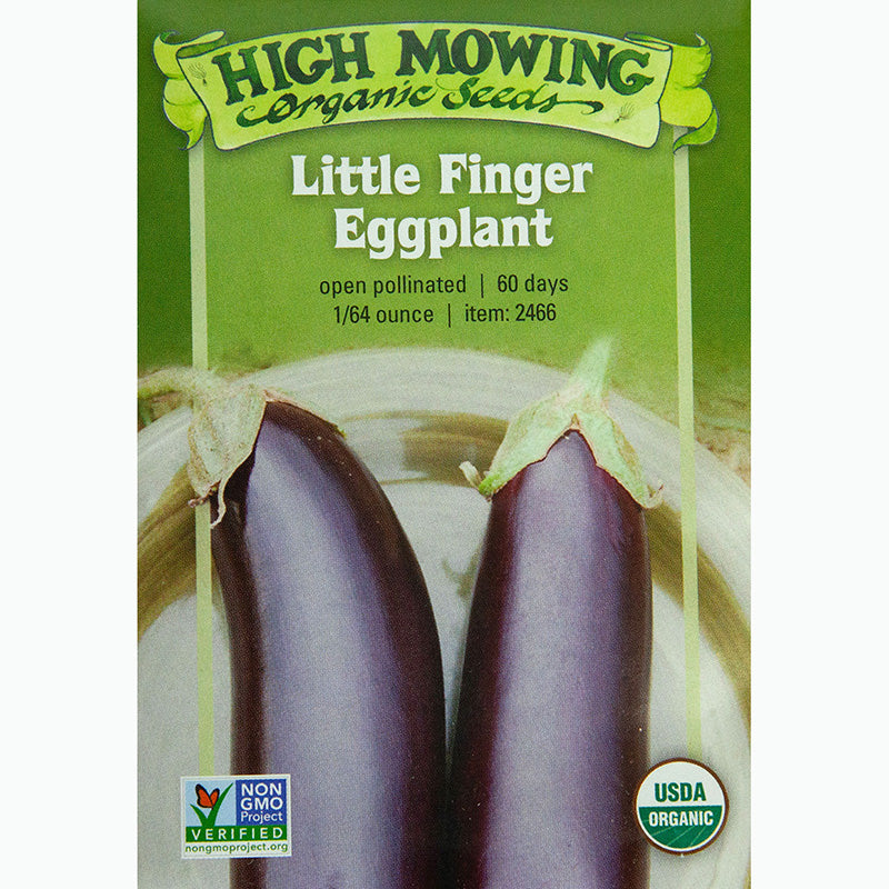Seed Pack For Little Finger Eggplant By High Mowing Organic Seeds