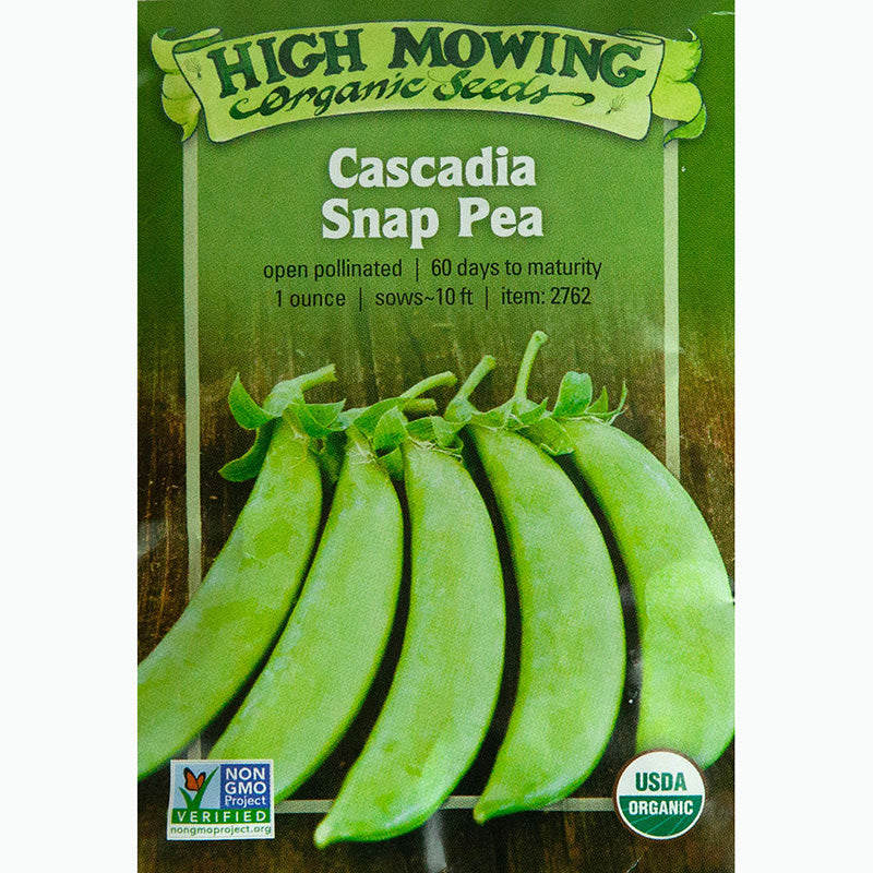 Seed Pack For Cascadia Snap Pea By High Mowing Organic Seeds