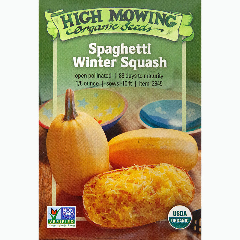 Seed Pack For Spaghetti Winter Squash By High Mowing Organic Seeds