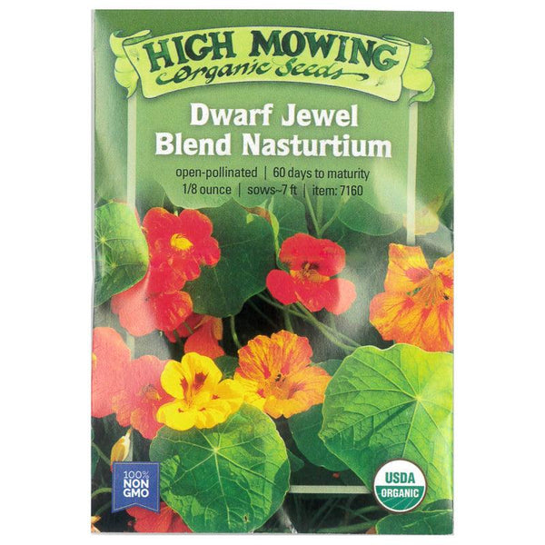 plant nasturtium seeds Dwarf Jewel Blend Nasturtium